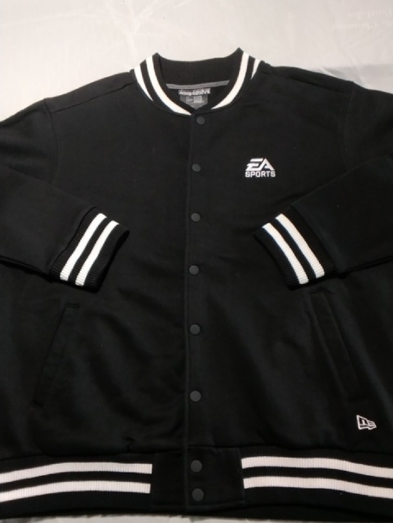 New Era Other - New Era Black & White " EA Sports " Embroidered Varsity Bomber Jacket , XL , $48